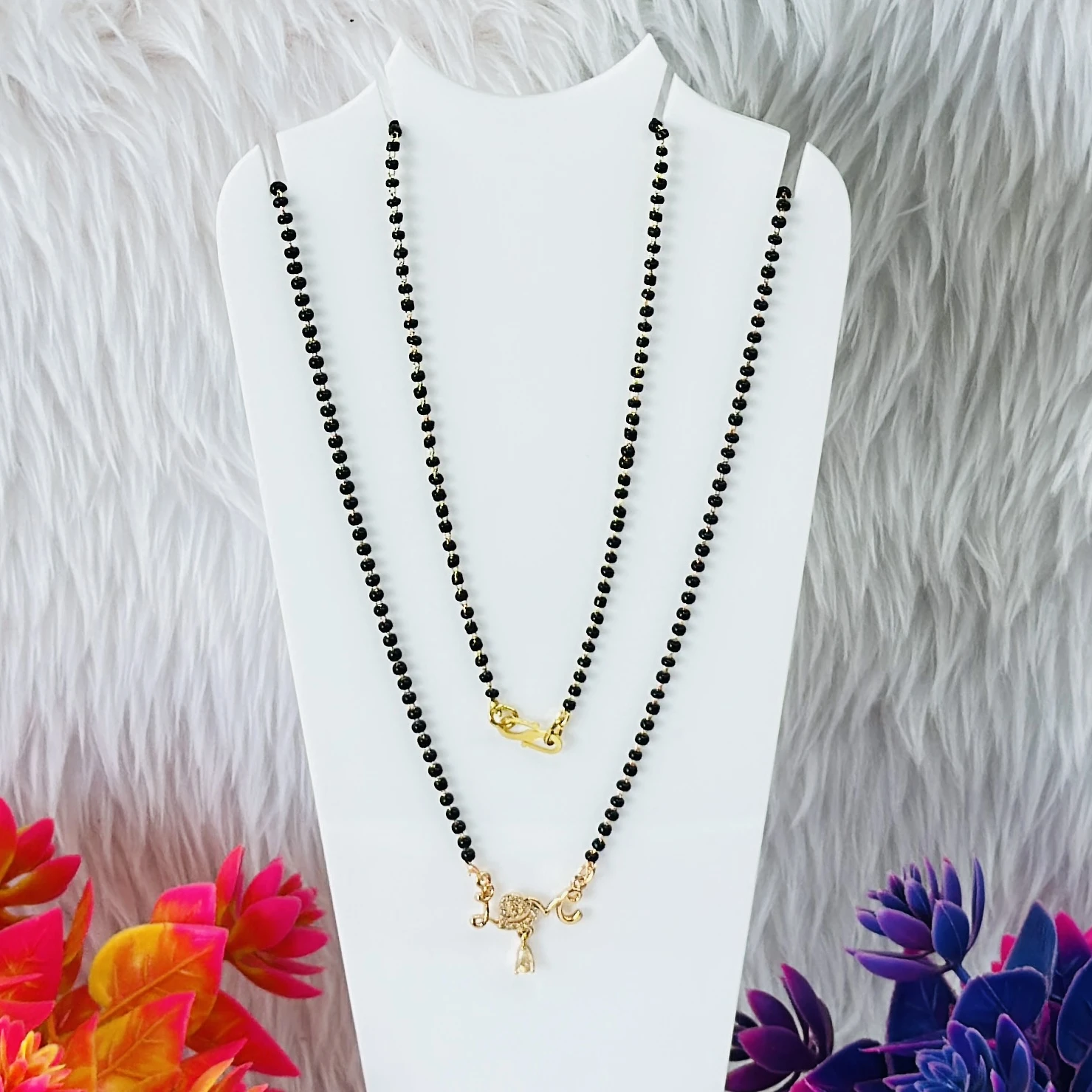 Gold plated mangalsutra