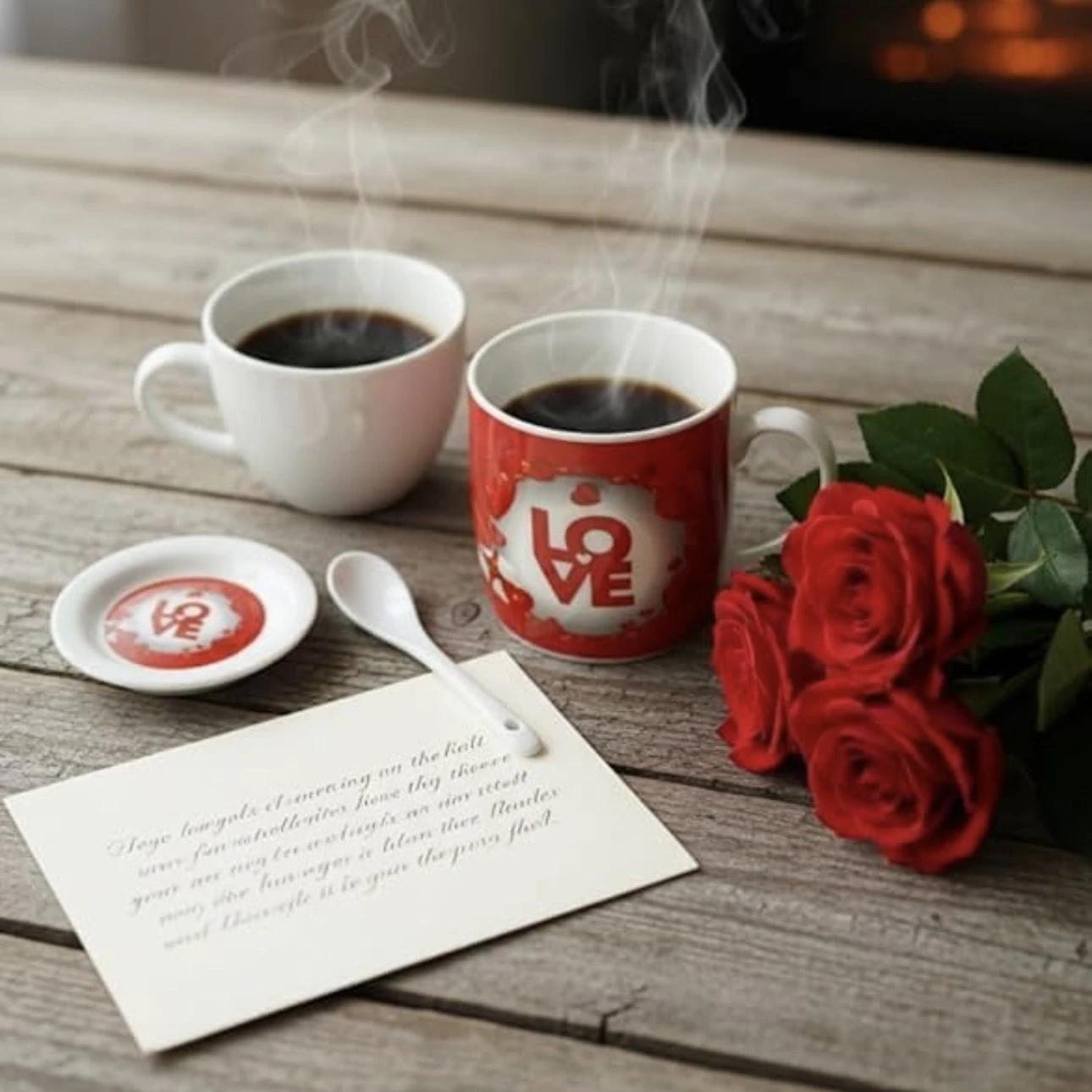 Ceramic couple mug gift set